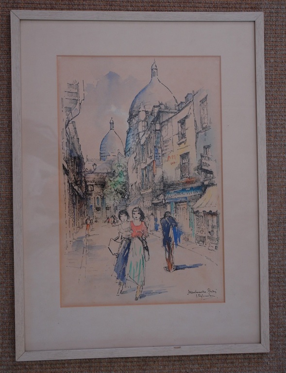 Jan Rijlaarsdam. stadsgezicht Parijs. Aquarel kopen? Bied vanaf 300!