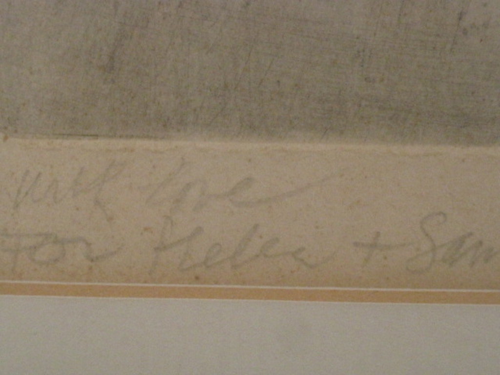 Zeldzame 1/9  Ger Lataster ets "verliefd stel met fiets" gesigneerd 1955  kopen? Bied vanaf 1!