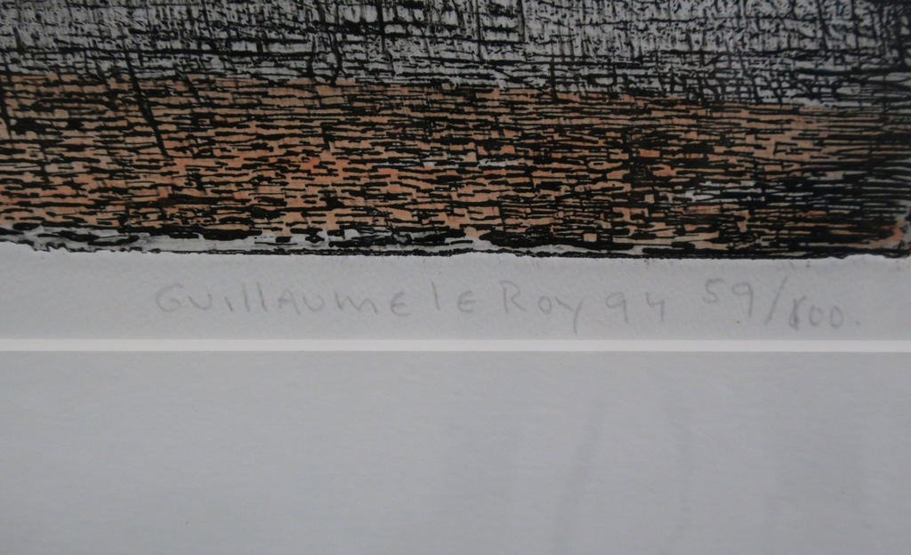 Guillaume le Roy: Ets, Z.T.  - Ingelijst kopen? Bied vanaf 50!