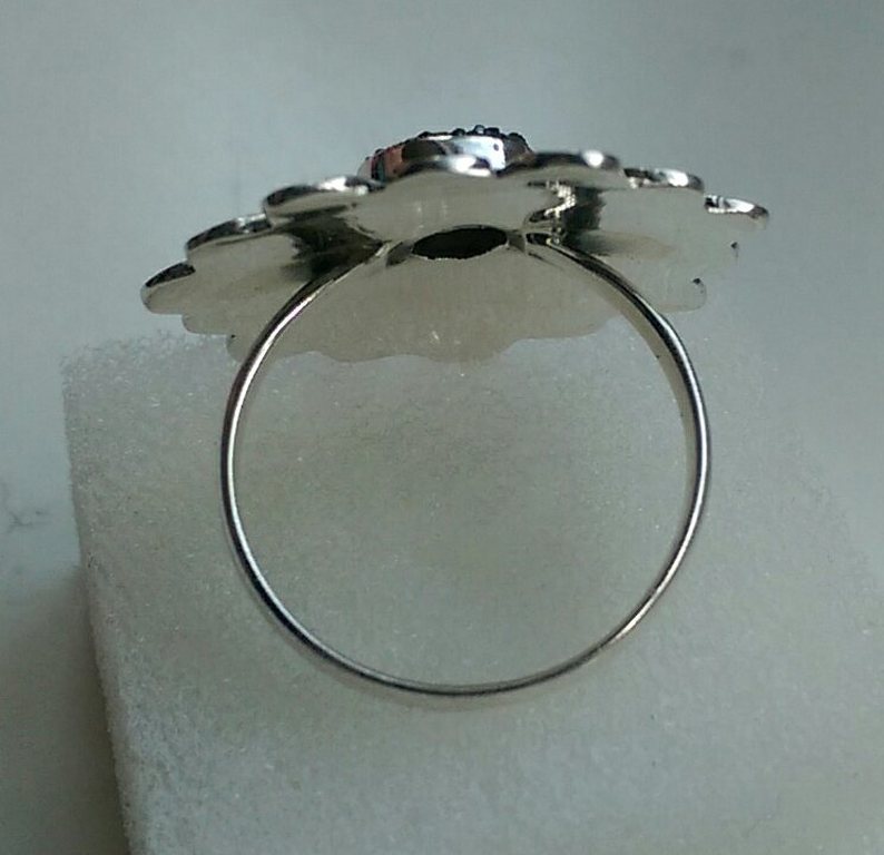 Zilveren ring - 925/1000-mt 18.5  kopen? Bied vanaf 1!