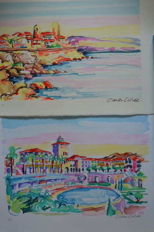 Oliver Zlatku - 2 litho's: 'Nice et Antibes' - E.A. kopen? Bied vanaf 1!