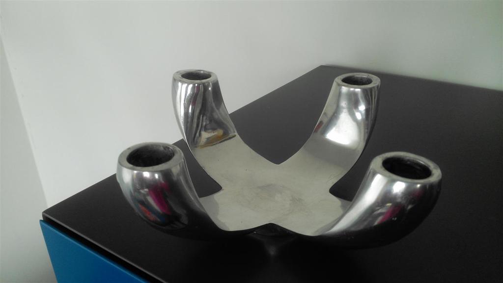 Ongespecificeerd - Kandelaar gepolijst aluminium kopen? Bied vanaf 12!