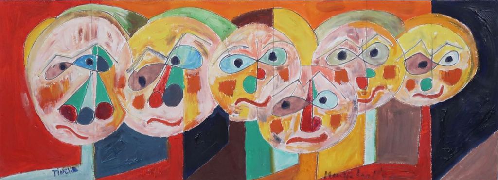 Meertje Kaal: Olieverf op karton, Timelie, Martyn, Max, Erik, Tim - Ingelijst kopen? Bied vanaf 1!