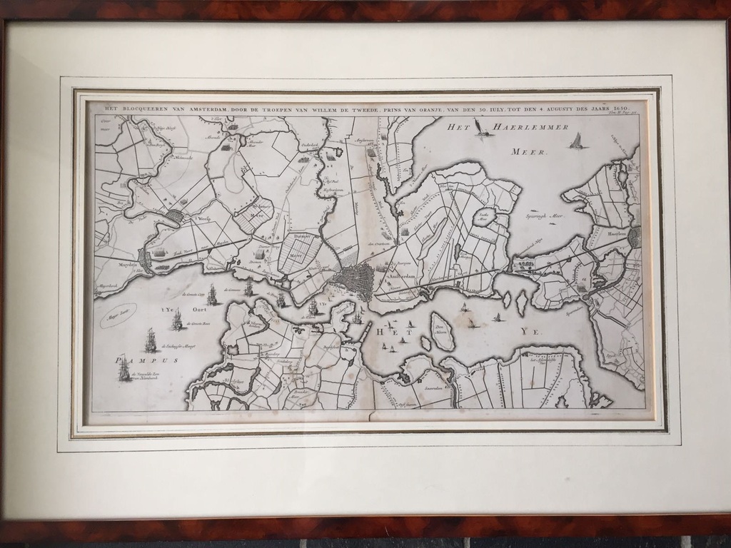 antieke prent over de staatsgreep van Amsterdam - Willem de II - 1650 kopen? Bied vanaf 100!