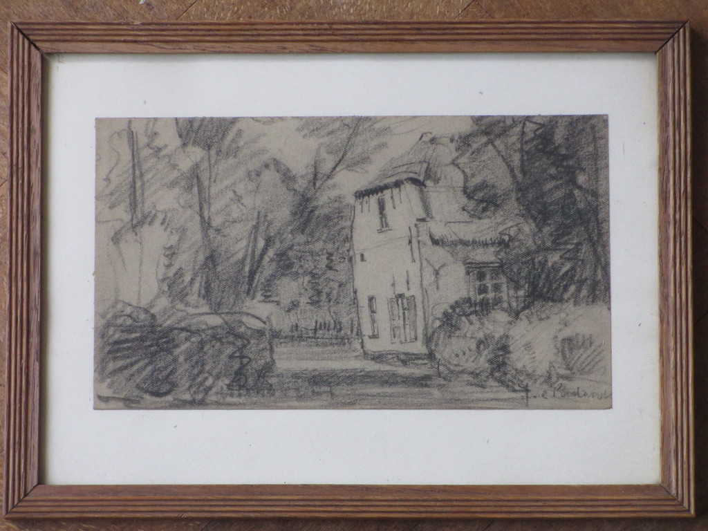 J.C. Roelandse, Boerenwoning in het groen, Tekening kopen? Bied vanaf 25!