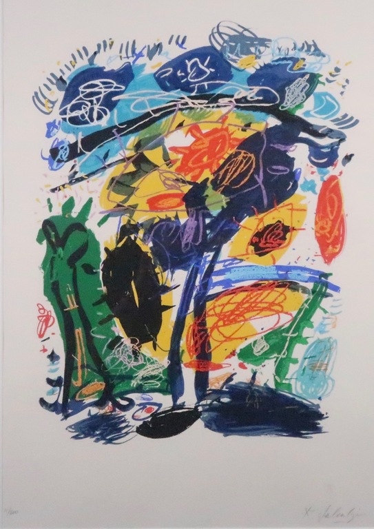 Kees Salentijn: Zeefdruk, Hommage a Van Gogh IV - Ingelijst kopen? Bied vanaf 40!