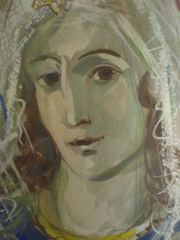 zeldzaam werk van monumentaal kunstenaar Jan Mammen (1899-1978) aquarel "madonna kopen? Bied vanaf 1!