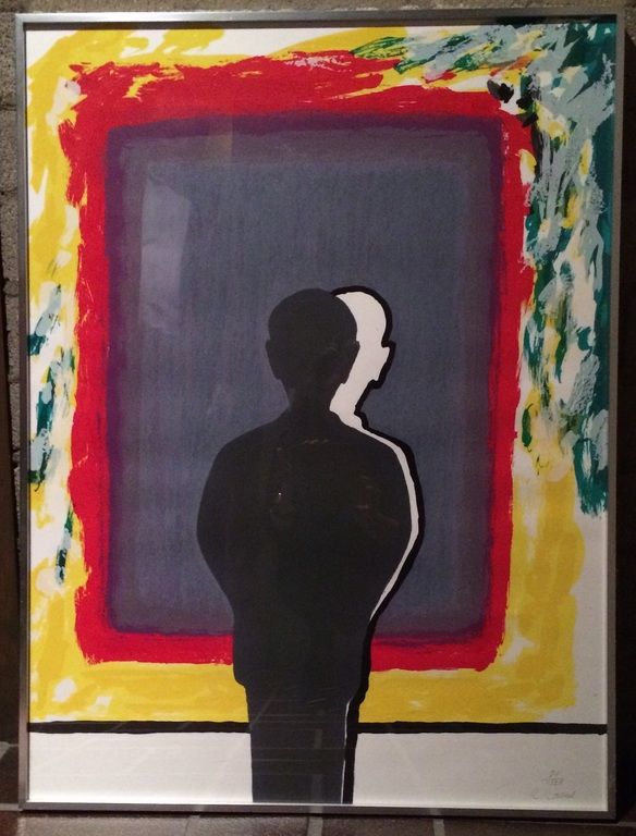 Raveel, Roger, Zeefdruk, "Bezinning bij de weerschijn in kleuren verzadigd" kopen? Bied vanaf 650!