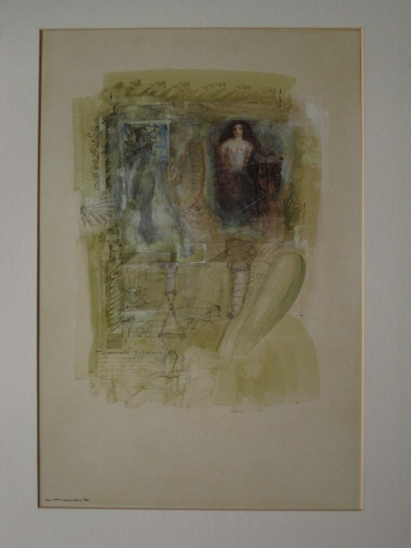 Groot fascinerend gedetailleerd "Fresco-Aquarel" van Ton Mertens (1953-) gesign. kopen? Bied vanaf 1!