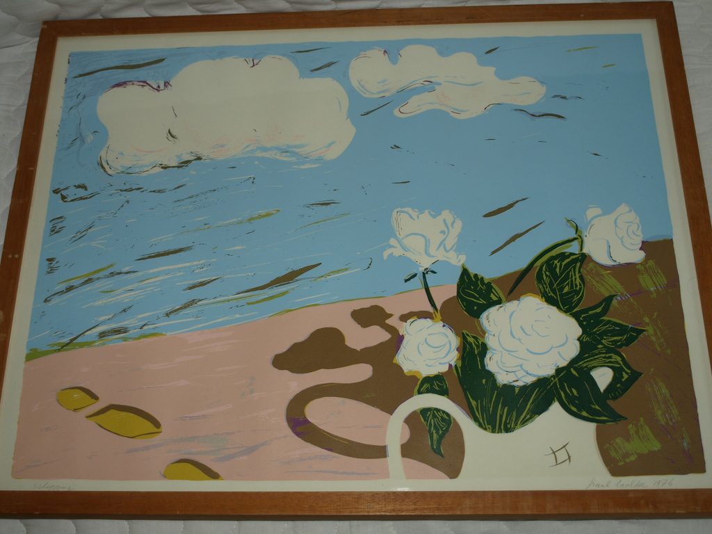 Frank Daalder – Zeefdruk – Schepping – 1976 – Gesigneerd – Ingelijst 68 x 53 cm kopen? Bied vanaf 45!