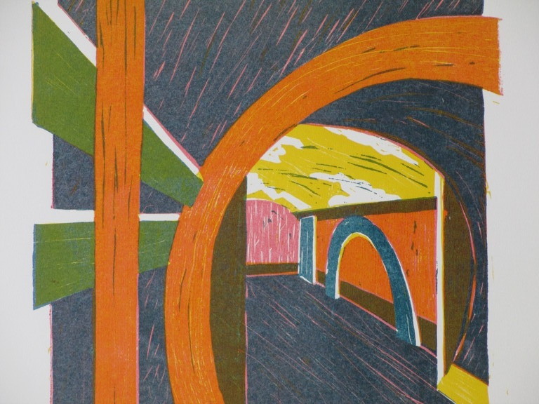 Peter Wortel, Constructie in kleur, Kleurenhoutsnede kopen? Bied vanaf 25!