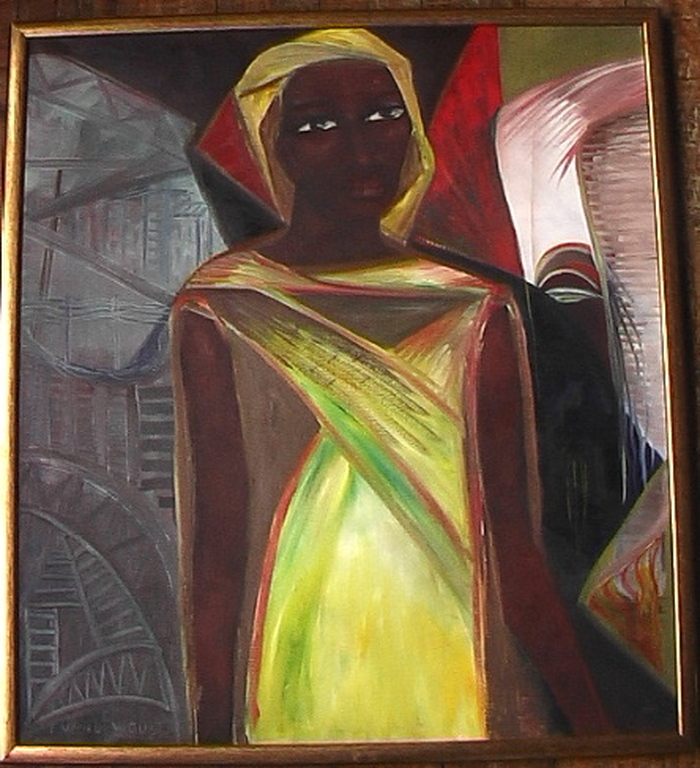 Firmin Vandewoude, schilderij, Civilisation, gesigneerd verkocht voor € 300!