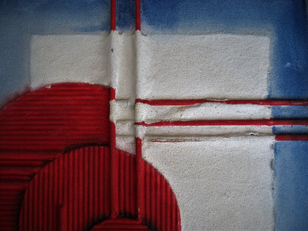 Bijzonder omstreeks 1960 geometrisch abstract materie schilderij gemonogrammeerd kopen? Bied vanaf 1!
