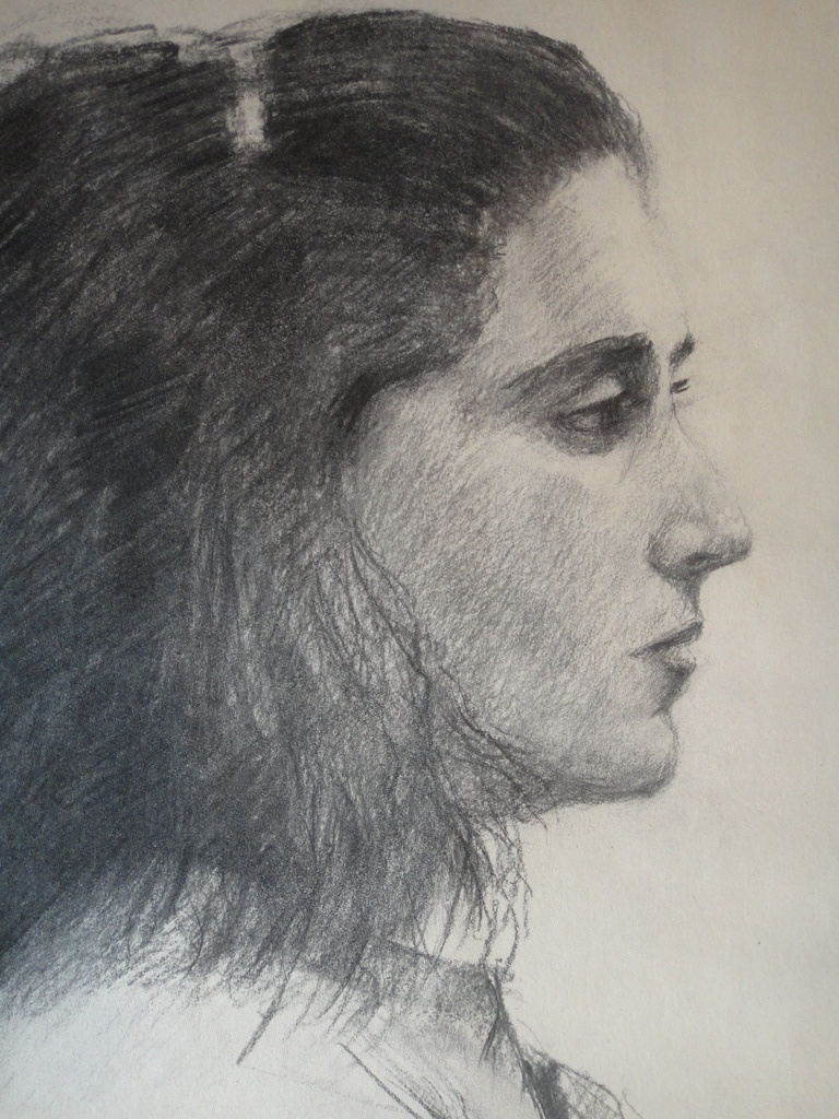 Jaap van Veen, tekening, jaren '70-portret van onbekende vrouw 'en profil' kopen? Bied vanaf 1!