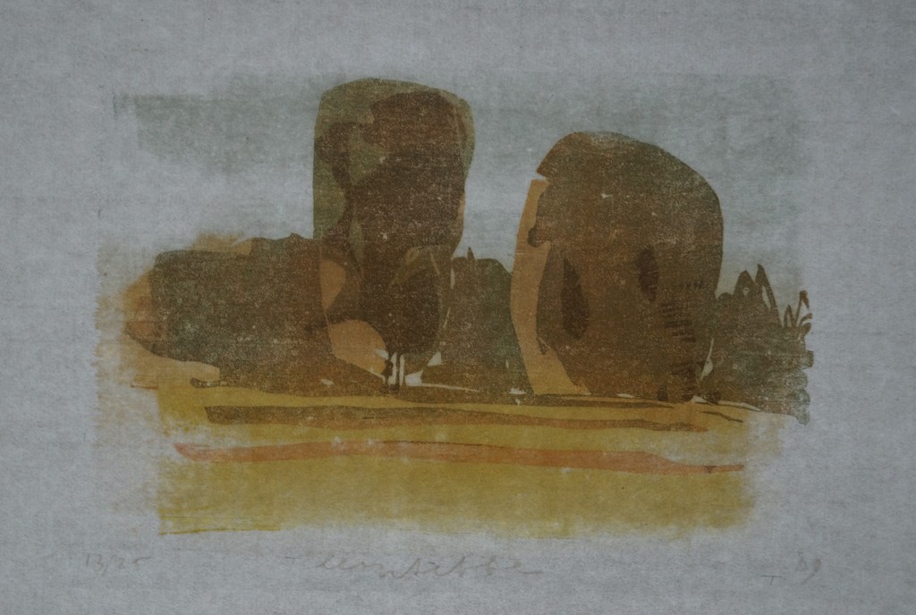 Leon Tebbe - gesigneerde houtsnede - oplage 25 ex. kopen? Bied vanaf 10!