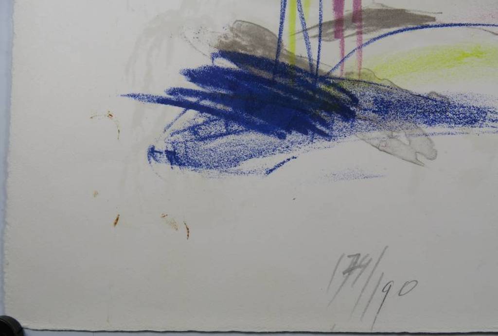 Ger Lataster: Grote Litho, Z.T. 1971. Handgesigneerd. kopen? Bied vanaf 135!