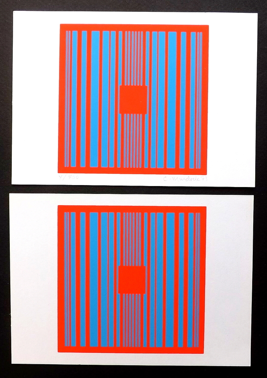 Constance Irene Murdock - 2 zeefdrukken - titel: Joy Variation on a theme kopen? Bied vanaf 1!