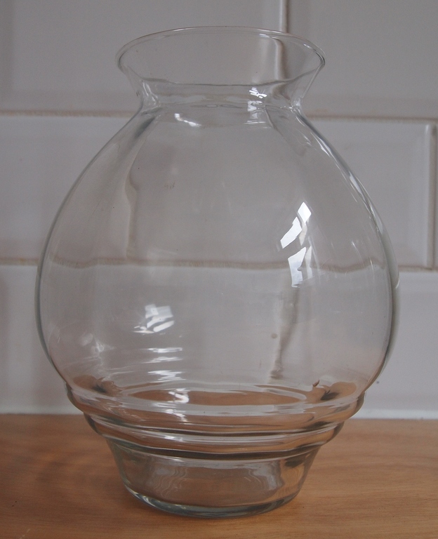 A.D. Copier voor Leerdam - Optisch geblazen blank glazen vaas kopen? Bied vanaf 15!