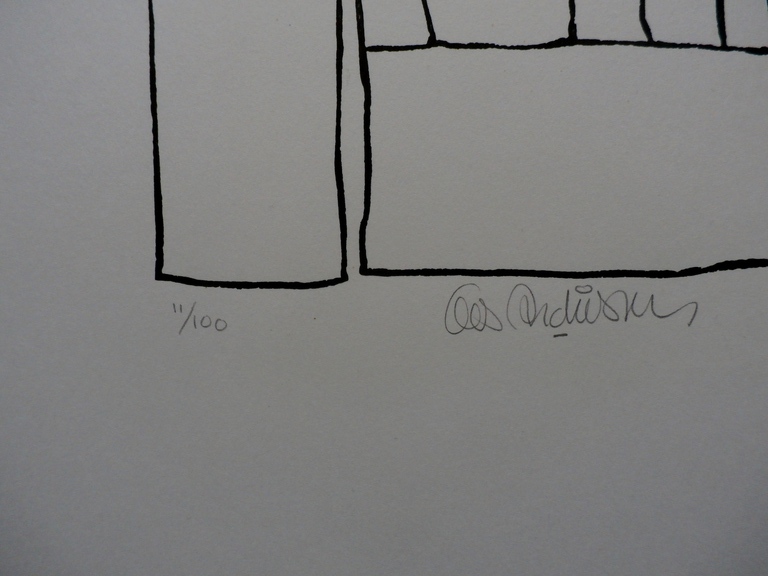 Cees Andriessen - linosnede: Bollewop 2 - 1974  kopen? Bied vanaf 45!