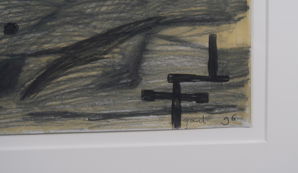 Paul Klemann: Potlood- en Krijttekening, Honderden aangespoelde... - Ingelijst kopen? Bied vanaf 300!