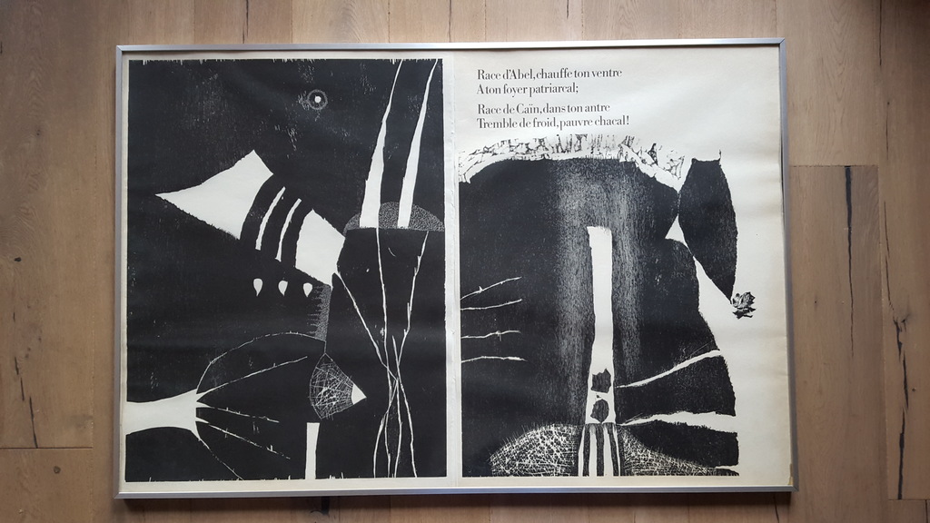 Guillaume Le Roy - houtsnede (tweeluik), handgesigneerd E.A. 2/5 kopen? Bied vanaf 1!