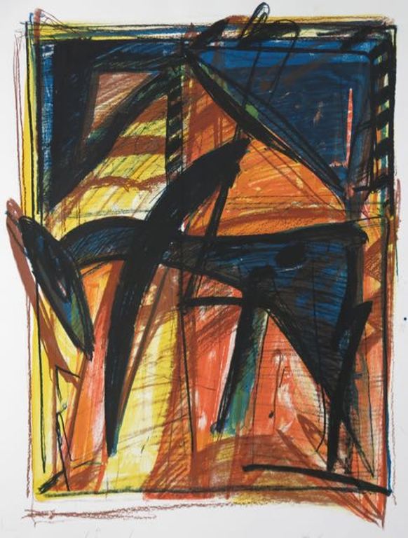 Theo Kuijpers: Litho, Zonder titel verkocht voor € 50!