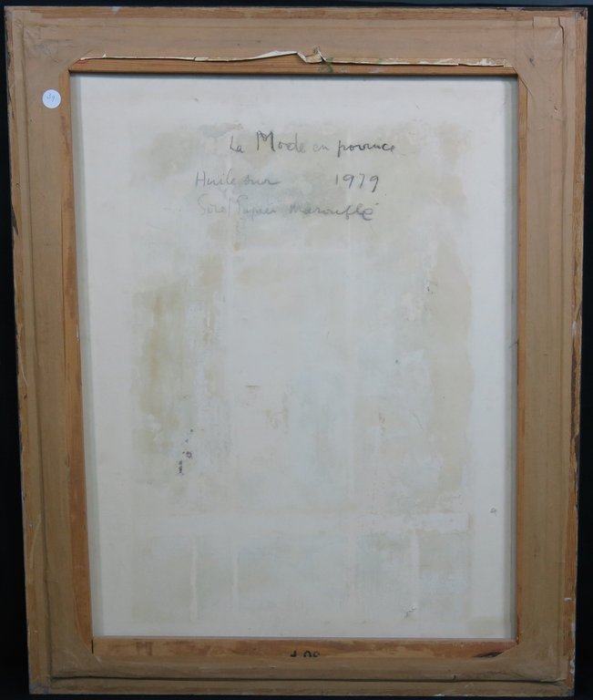 Bernard Stern: Gemengde techniek op doek, La mode en Provence - Ingelijst kopen? Bied vanaf 200!