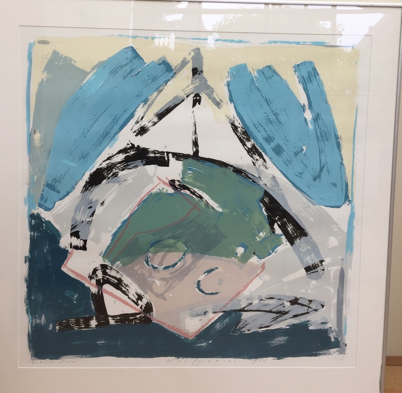 Piet Warffemius: Abstracte zeefdruk, 1986, De kracht van de maan kopen? Bied vanaf 300!