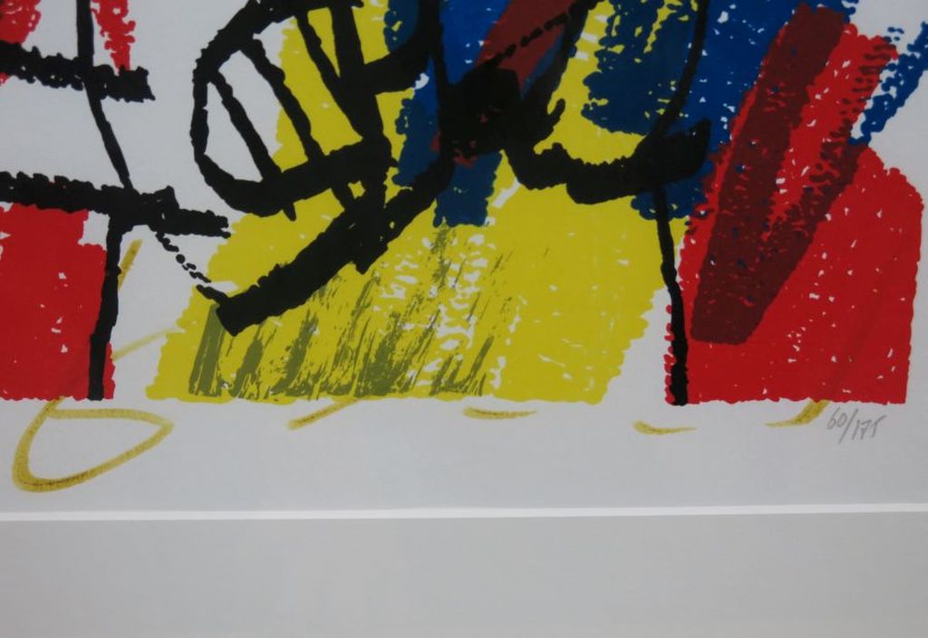Herman Brood: Zeefdruk, Slobber Slobber en hup - Ingelijst kopen? Bied vanaf 40!