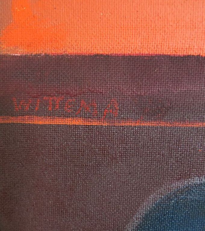 Pieter Wittema, olieverf op paneel: Verwrongen vrouwenkop kopen? Bied vanaf 1!