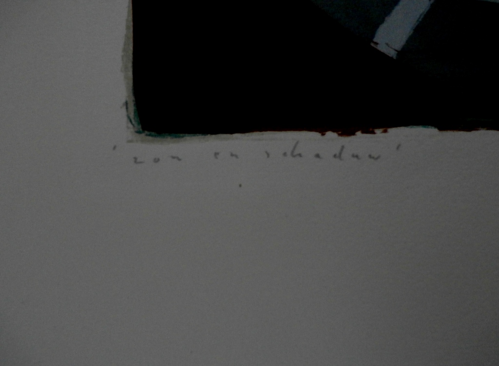 Piet Warffemius -litho: Zon en schaduw - 1993 kopen? Bied vanaf 75!