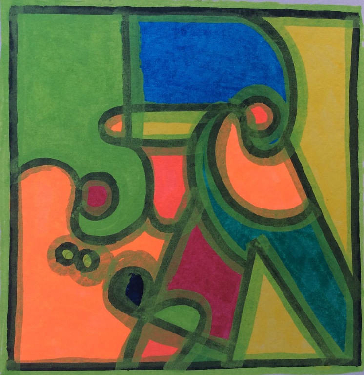 Jack Vissers, acryl op papier kopen? Bied vanaf 1!