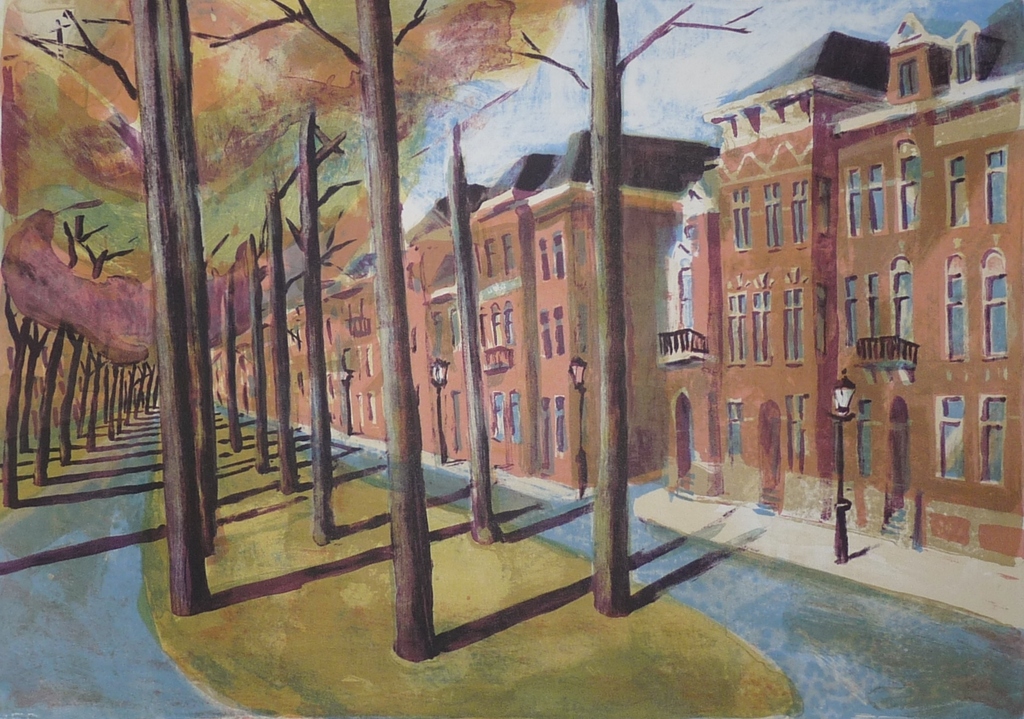 Jeroen Hermkens: Kleurenlitho, Maliebaan Utrecht kopen? Bied vanaf 150!