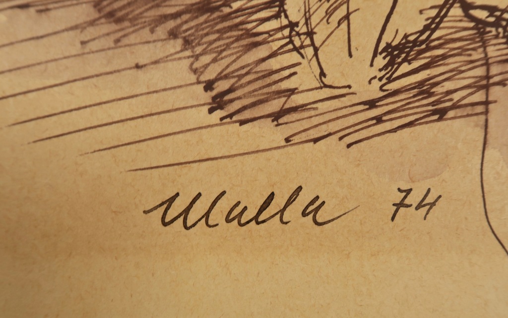 Malla Carl: Pen tekening, Zonder titel kopen? Bied vanaf 1!