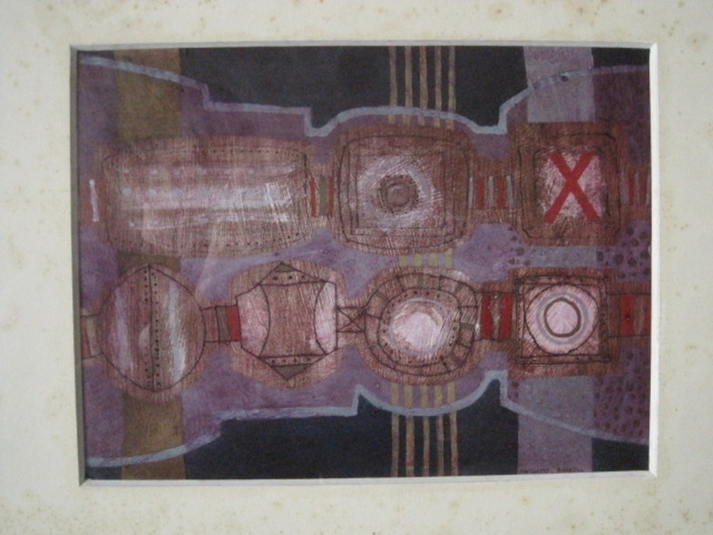 Anthony Russell - tribal African artist - gemengde techniek - gesigneerd  kopen? Bied vanaf 1!