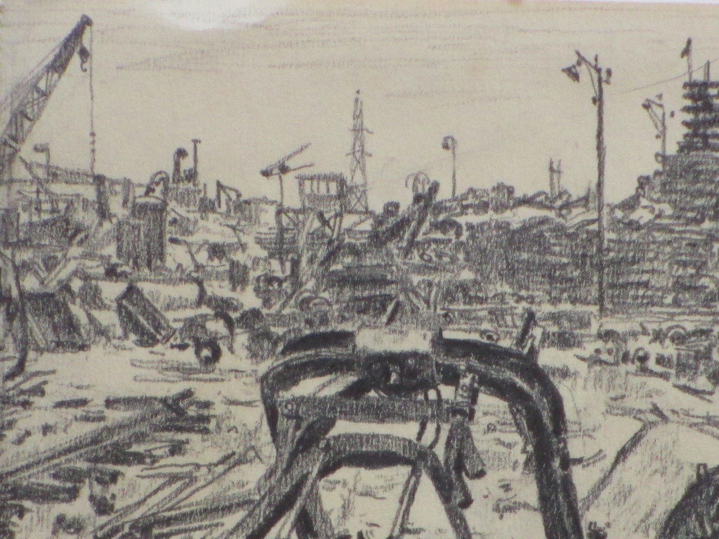 Anoniem, Constructiewerkzaamheden, Tekening 1961 kopen? Bied vanaf 1!