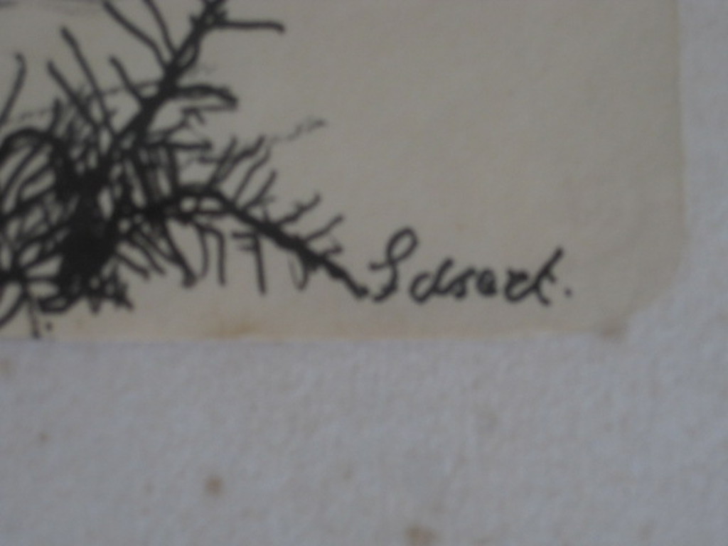 H.v/d Idsert 1921-1993 Bergense School "moestuin" inkttekening gesigneerd  kopen? Bied vanaf 1!