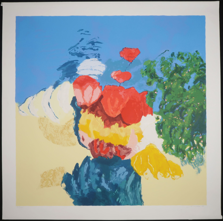 Henk van Vessem: Zeefdruk, De natuur ontvouwt zijn waaier kopen? Bied vanaf 1!