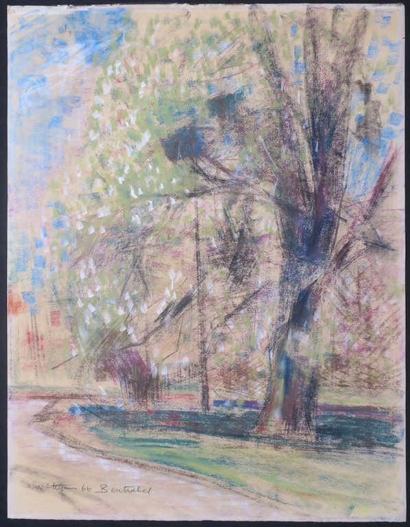 Wim Steijn: Krijttekening, Bentveld kopen? Bied vanaf 35!