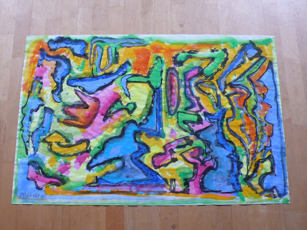 Aquarel door ERNST VIJLBRIEF  verkocht voor € 50!