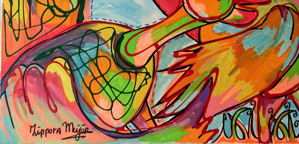 Zippora Meijer acryl en posca op 3D doek 50/50 cm kopen? Bied vanaf 1!