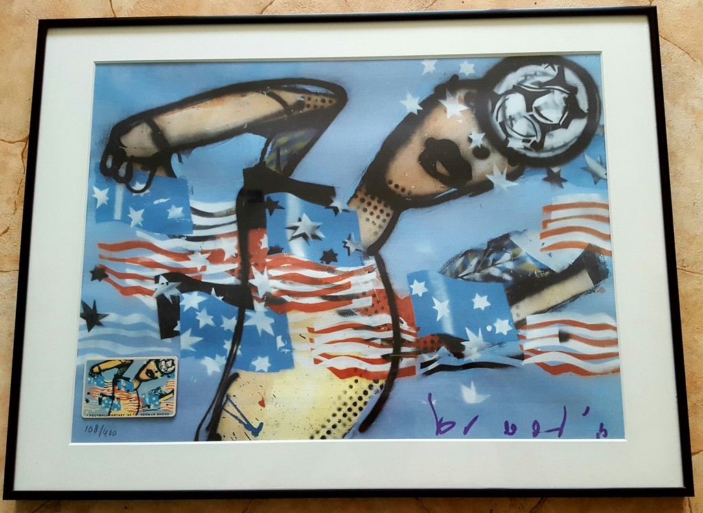 Herman Brood: zeefdruk, Football Fantasy kopen? Bied vanaf 200!