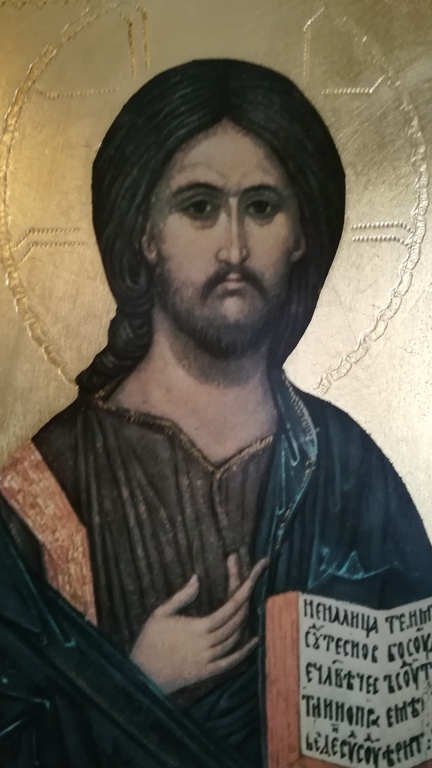 Onbekend kunstenaar, olieverf en bladgoud, Ikoon kopen? Bied vanaf 25!