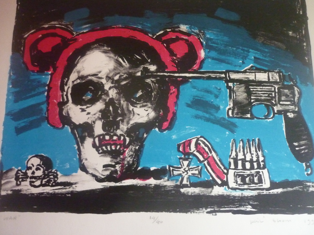 zeefdruk van phil bloom ''war'' kopen? Bied vanaf 35!