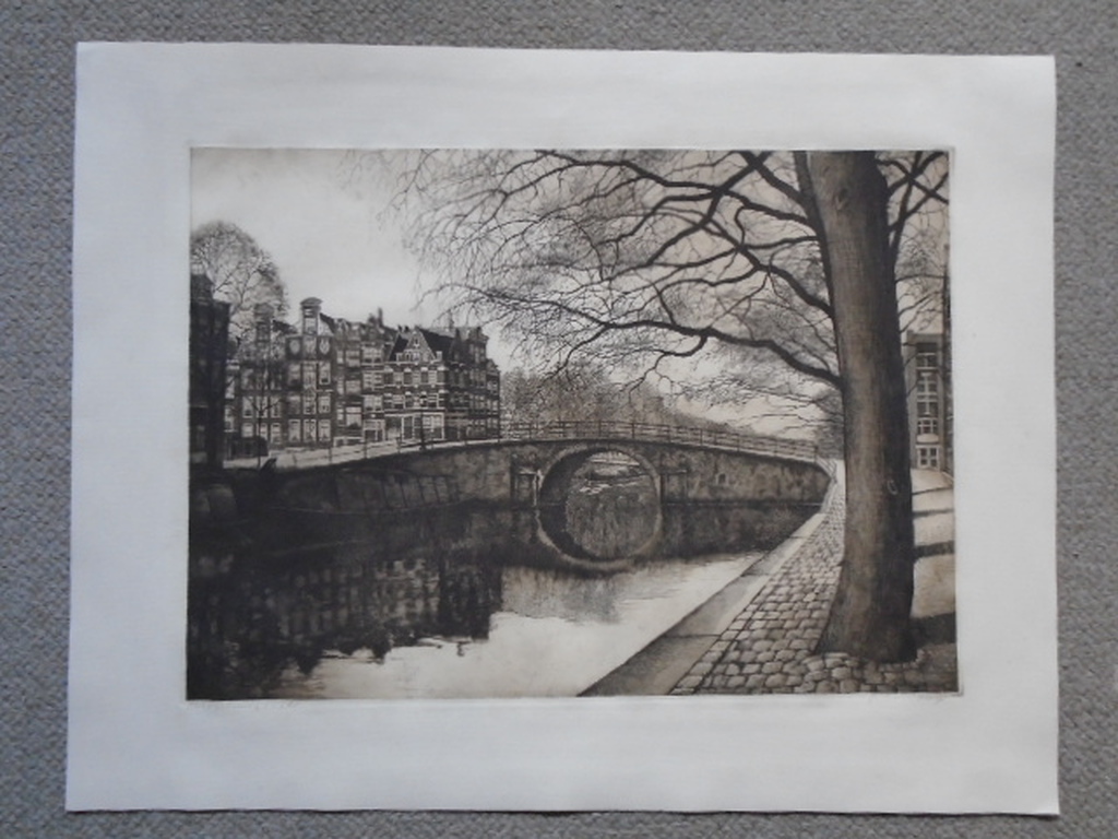 Frans Everbag - ets - Brouwersgracht kopen? Bied vanaf 80!
