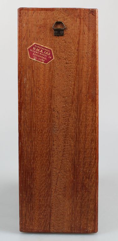 Koperemaillen plaquette op houten plankje toegeschreven aan Nella Damsma kopen? Bied vanaf 12!