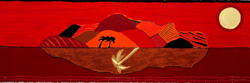 Ronald Boonacker, SCHITTEREND ROOD, Seychelles  verkocht voor € 65!