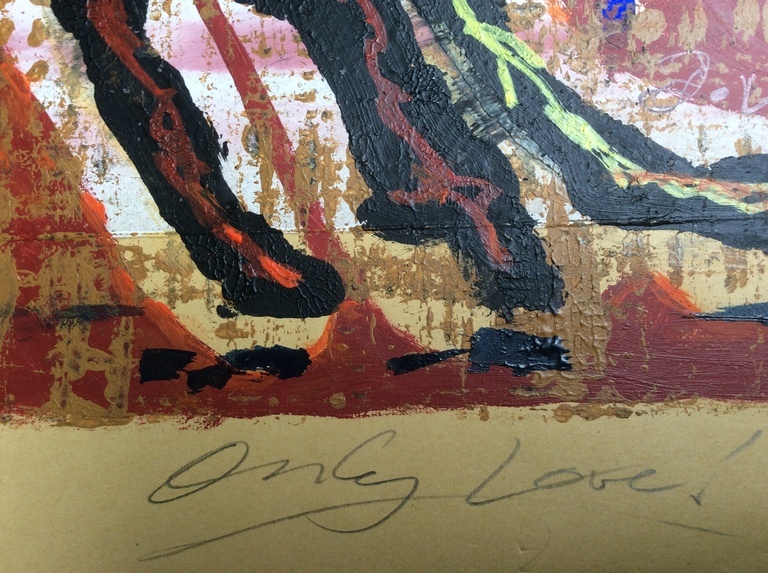 Jack Vissers - Only Love, acryl op papier kopen? Bied vanaf 1!