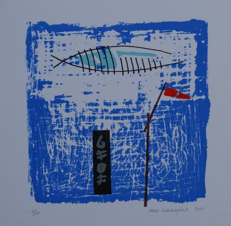 Rens Labruyère - gesigneerde zeefdruk - 2001 kopen? Bied vanaf 1!