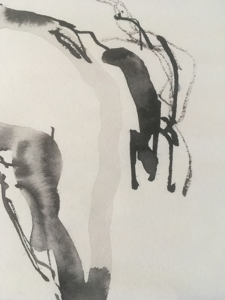 Onbekende Kunstenaar - Tekening Aquarel - 2 figuren. kopen? Bied vanaf 1!